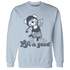 Mid Diffused Blue Grey 1s Sweatshirt Match BER Like Golf - NastyJamz