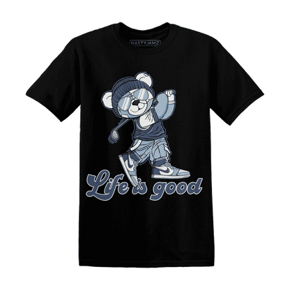 Mid Diffused Blue Grey 1s T Shirt Match BER Like Golf - NastyJamz