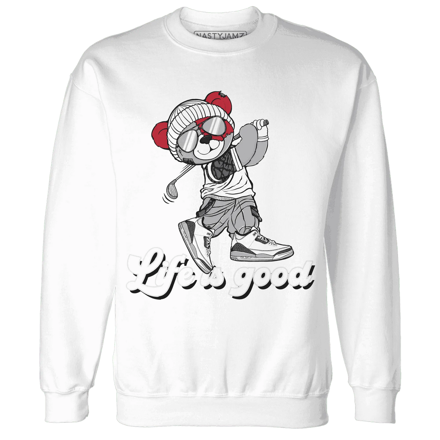 Cement-Grey-3s-Sweatshirt-Match-BER-Like-Golf