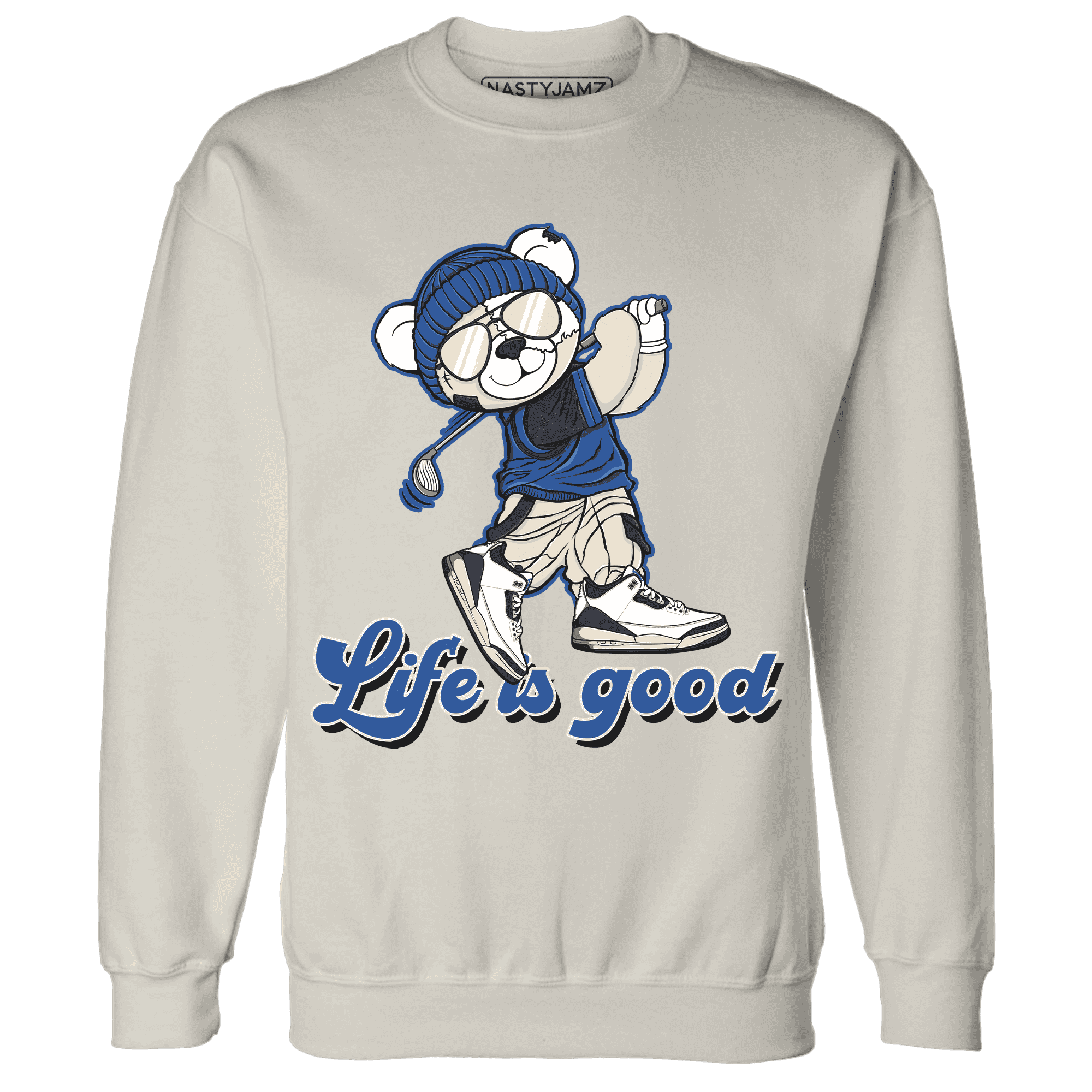 Quaiii 54 3s Sweatshirt Match BER Like Golf - NastyJamz