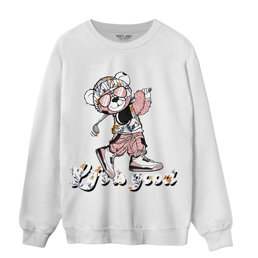 Red Stardust 3s Sweatshirt Match BER Like Golf - NastyJamz