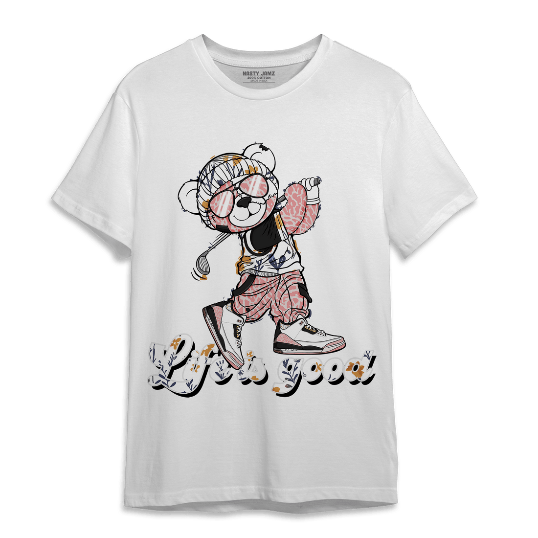 Red Stardust 3s T Shirt Match BER Like Golf - NastyJamz