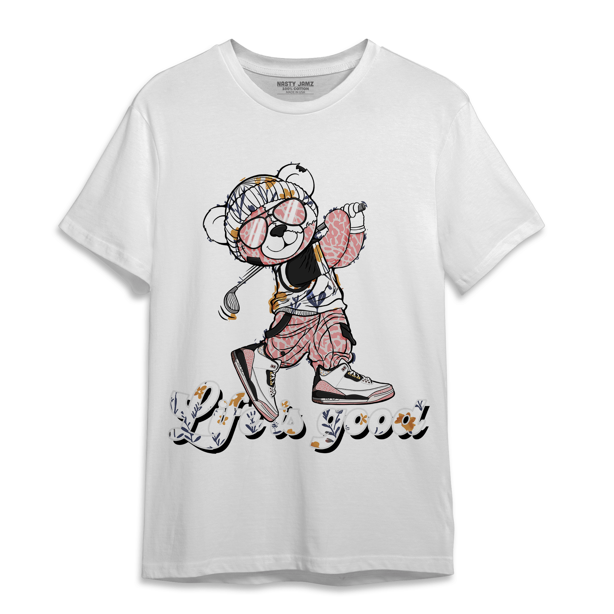 Red Stardust 3s T Shirt Match BER Like Golf - NastyJamz