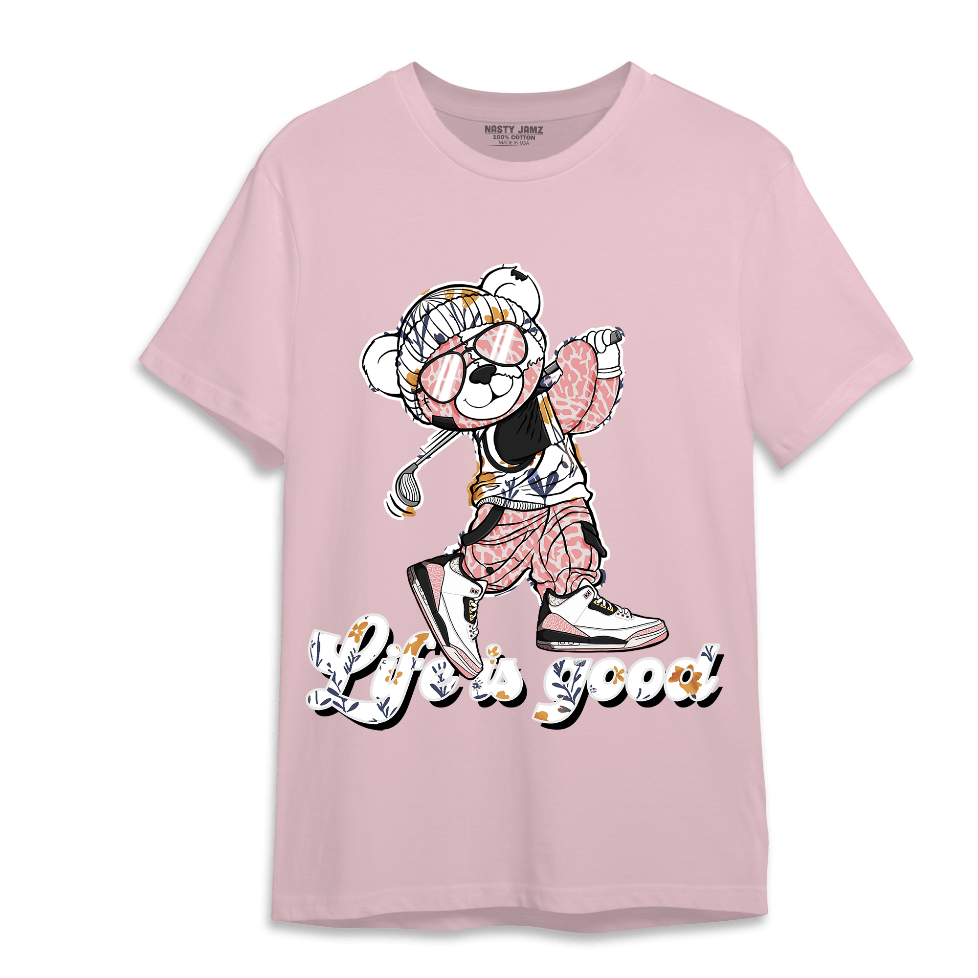 Red Stardust 3s T Shirt Match BER Like Golf - NastyJamz