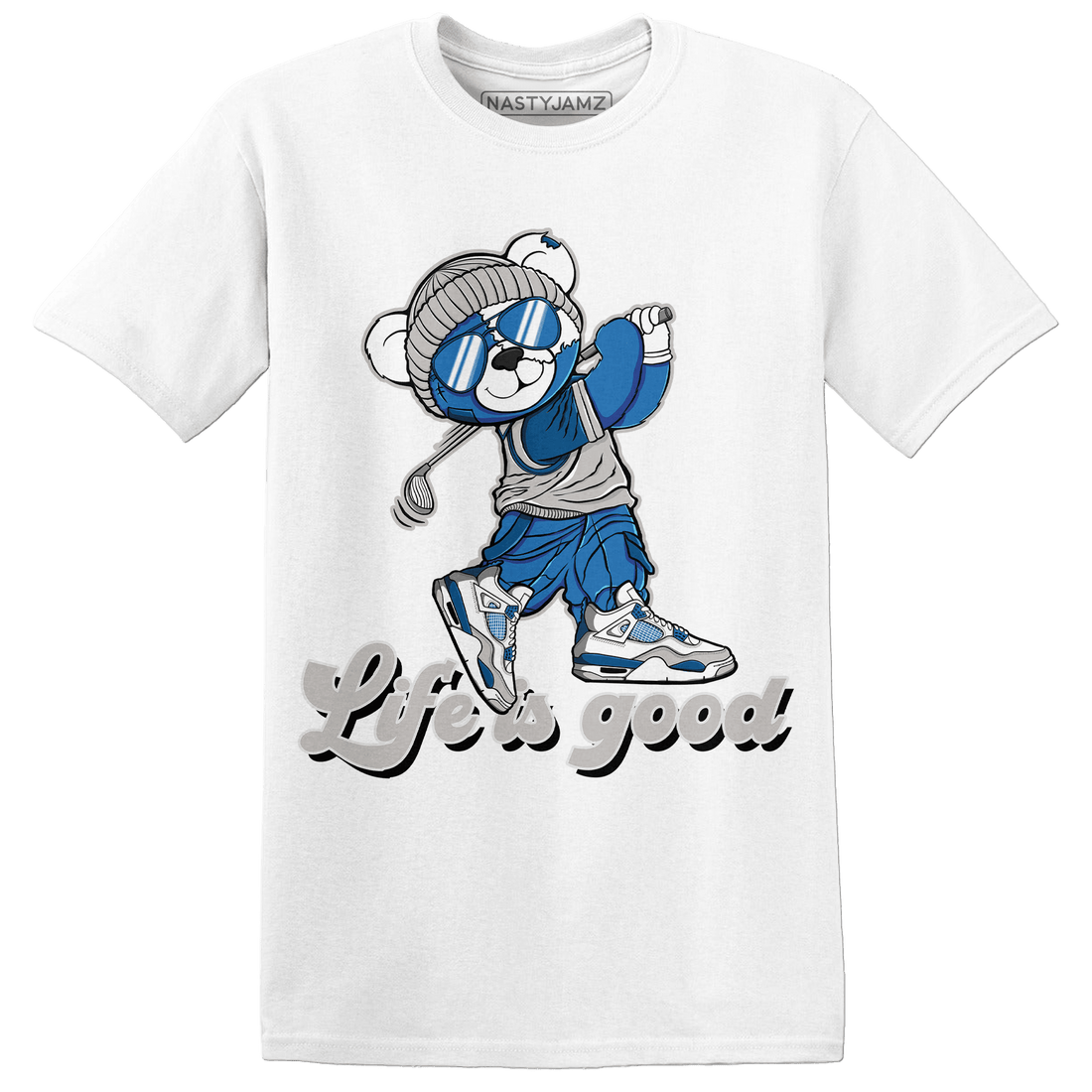 Industrial Blue 4s T Shirt Match BER Like Golf - NastyJamz