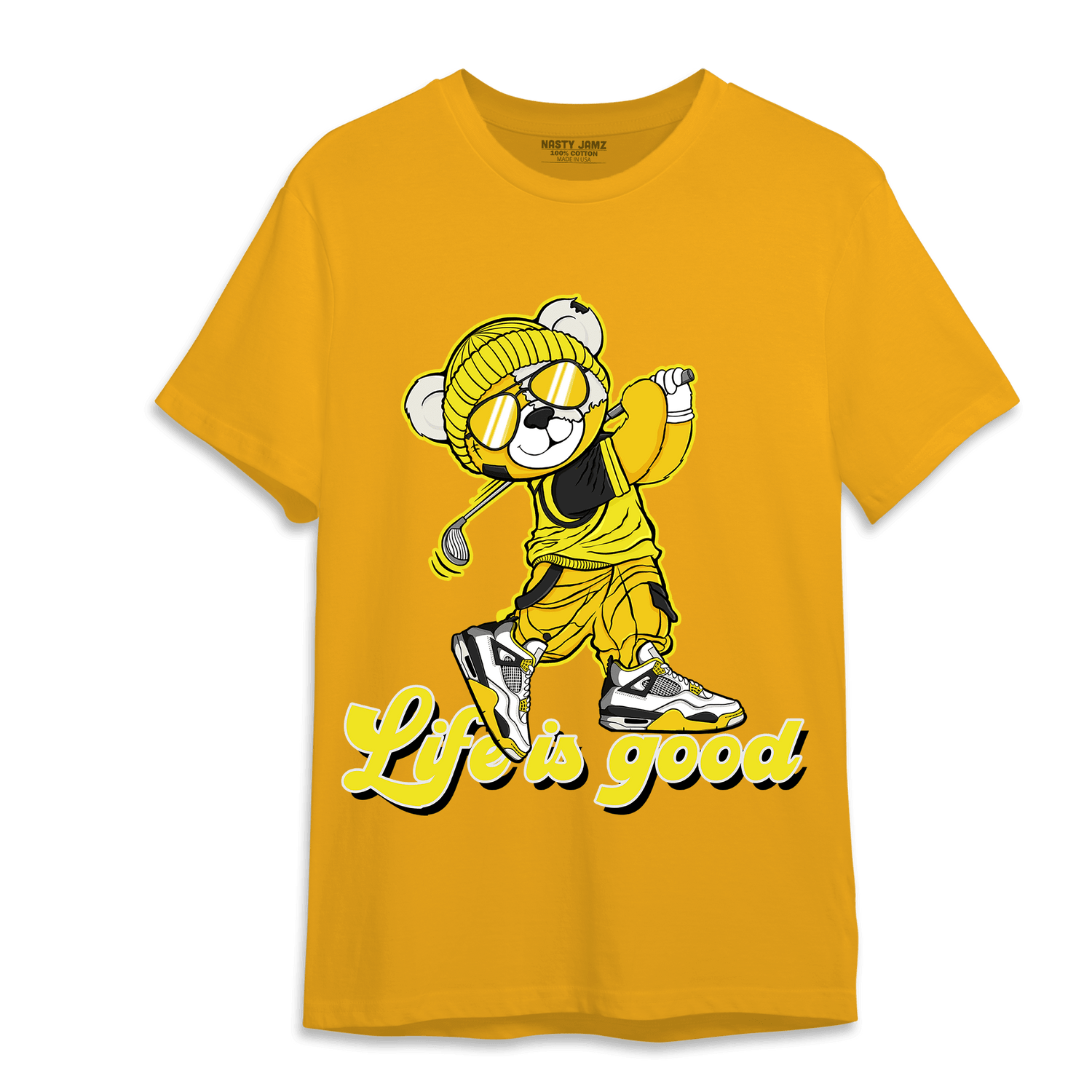 Vivid Sulfur 4s T Shirt Match BER Like Golf - NastyJamz