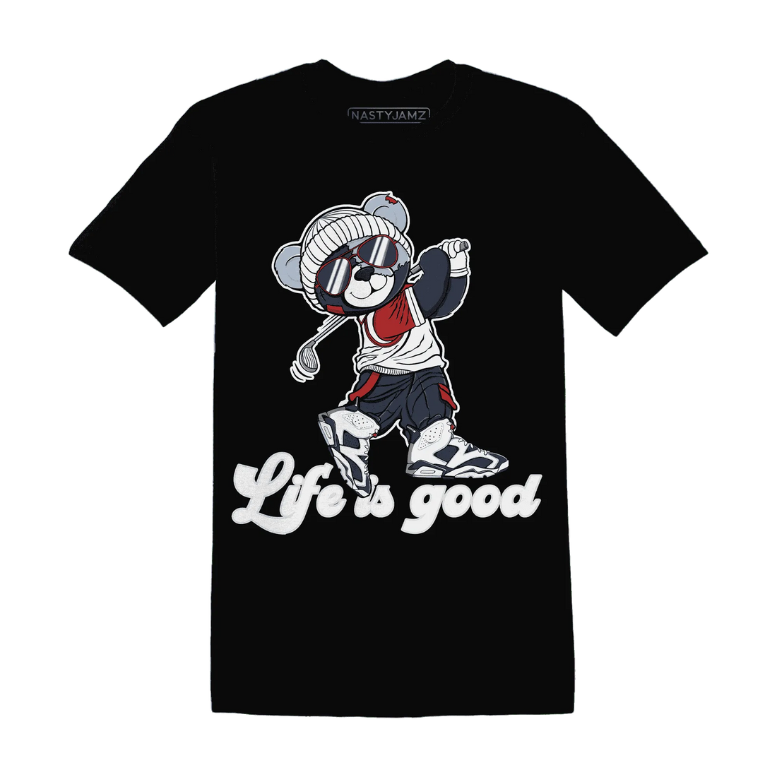 White-Navy-6s-T-Shirt-Match-BER-Like-Golf