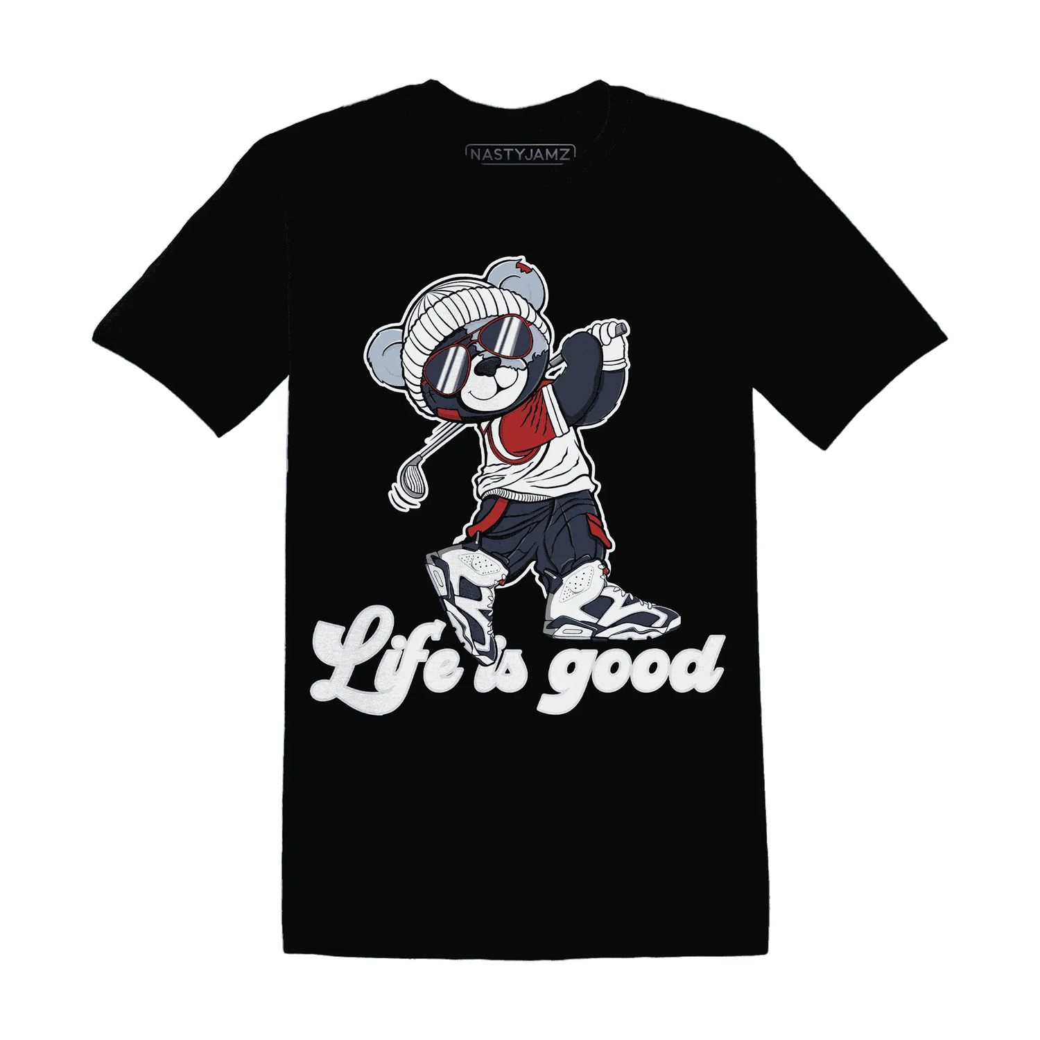 White-Navy-6s-T-Shirt-Match-BER-Like-Golf