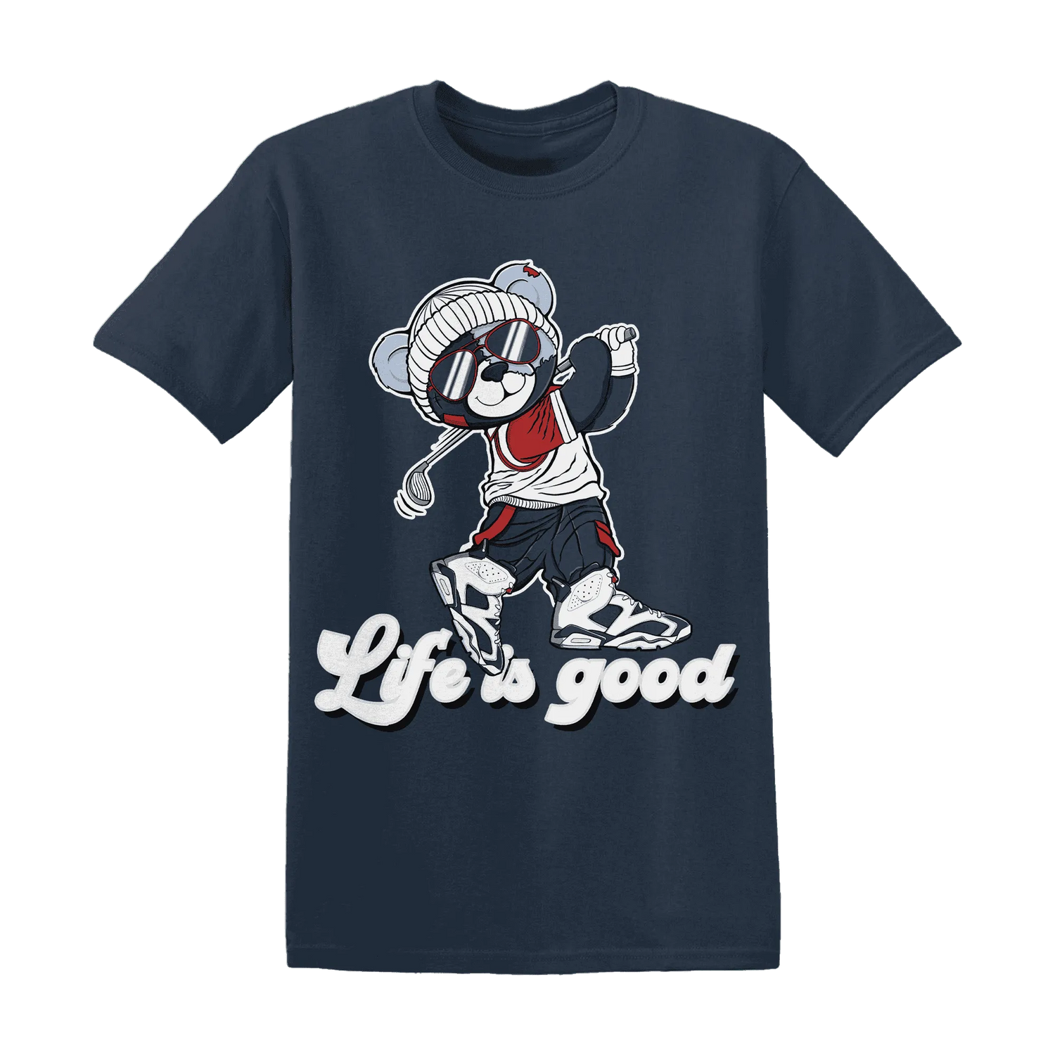 White-Navy-6s-T-Shirt-Match-BER-Like-Golf