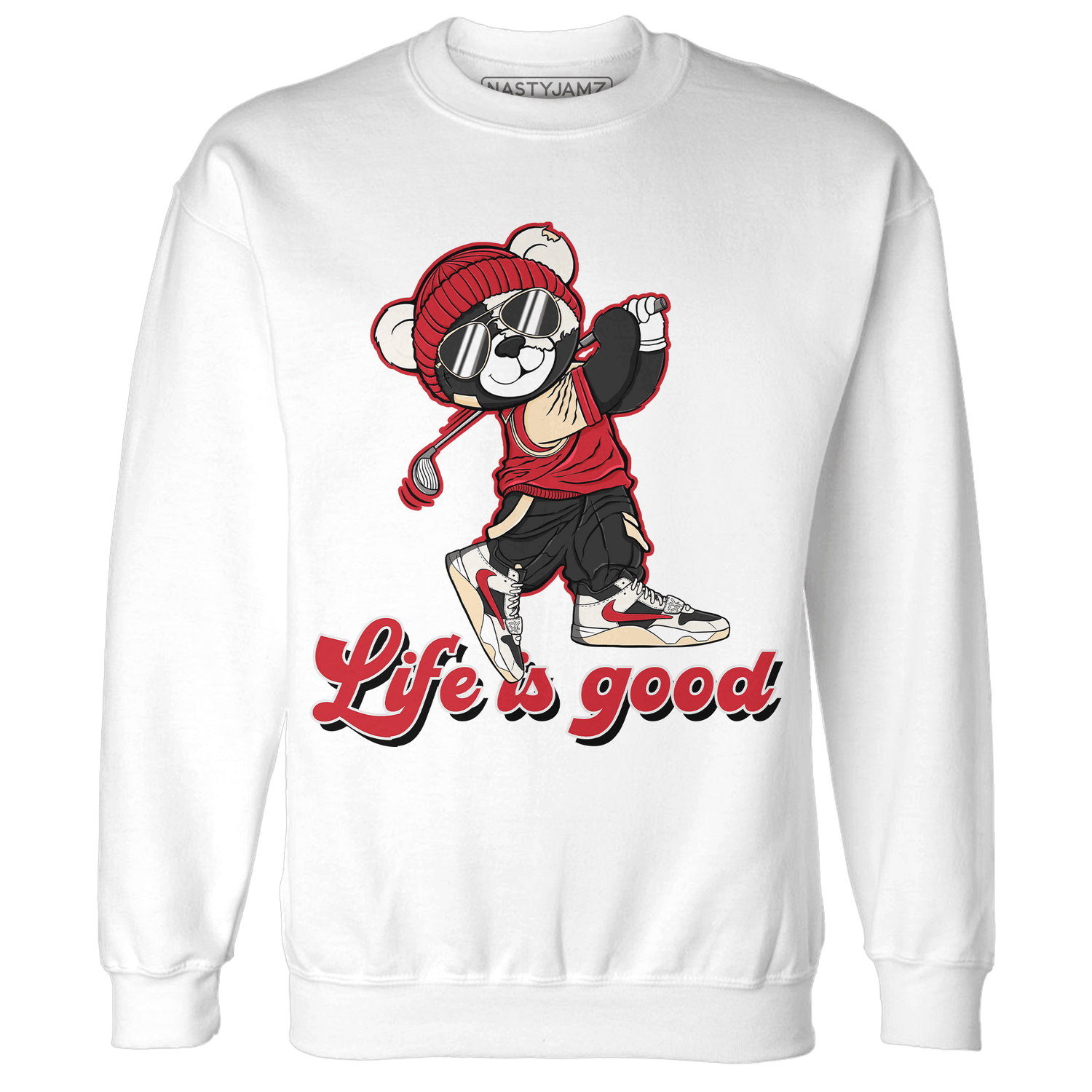 Jumman Jack University Red Sweatshirt Match BER Like Golf - NastyJamz