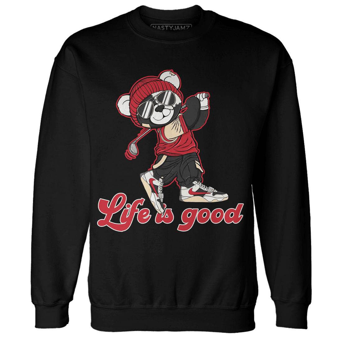Jumman Jack University Red Sweatshirt Match BER Like Golf - NastyJamz