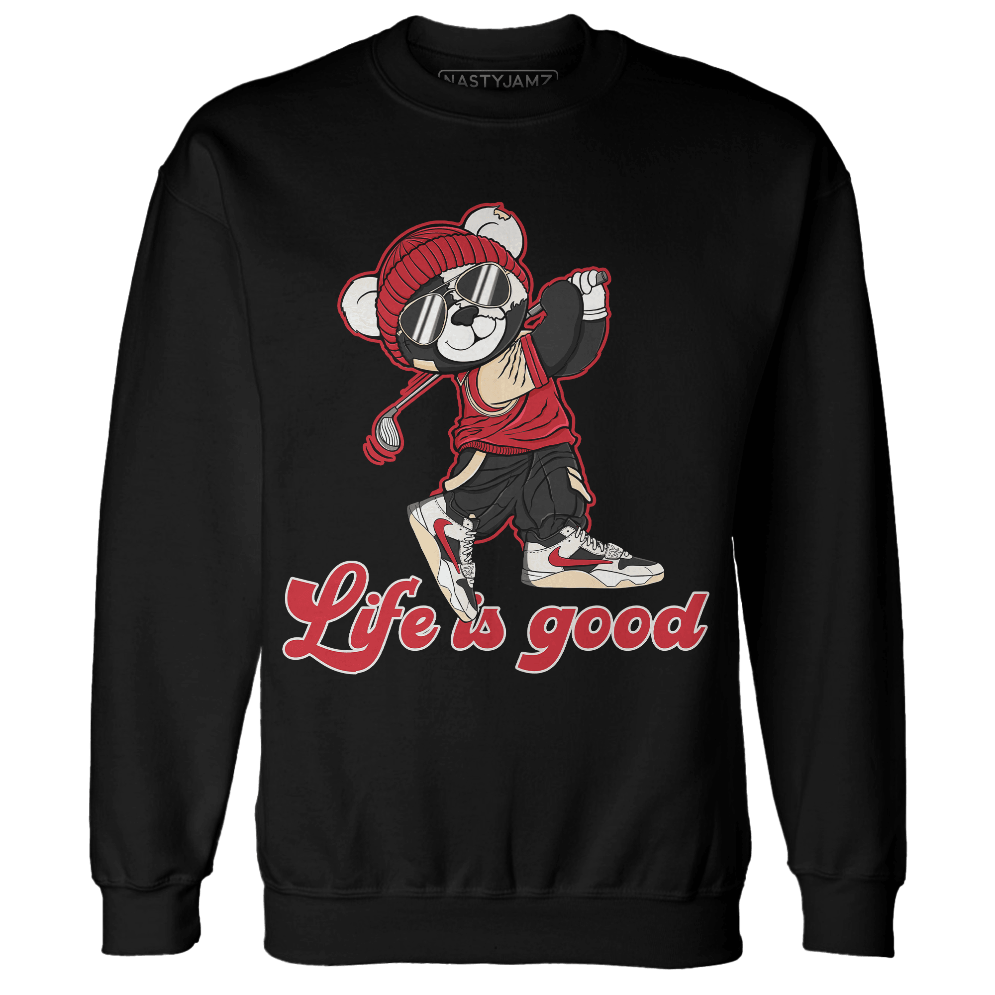 Jumman Jack University Red Sweatshirt Match BER Like Golf - NastyJamz