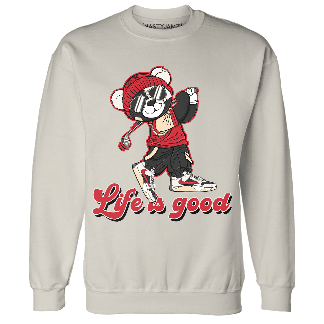 Jumman Jack University Red Sweatshirt Match BER Like Golf - NastyJamz