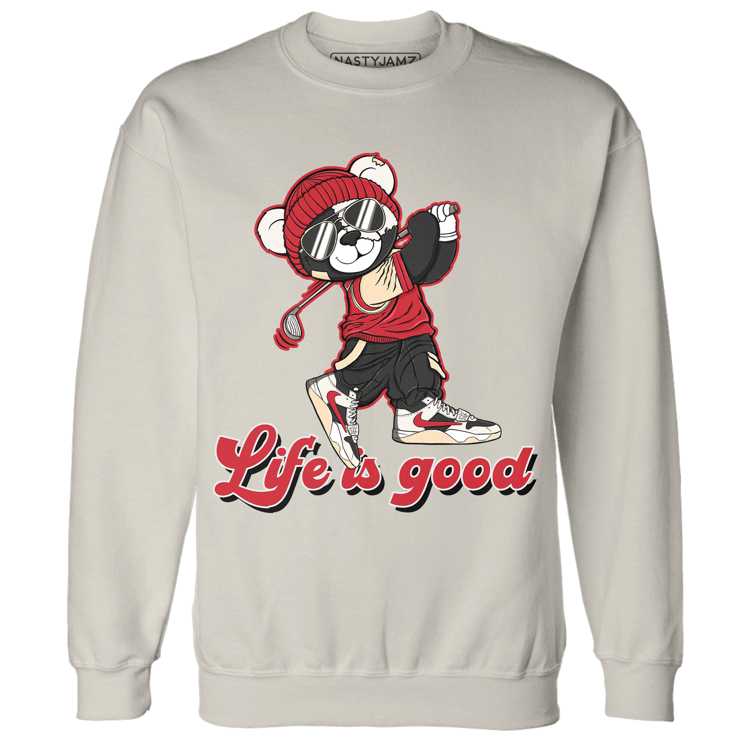 Jumman Jack University Red Sweatshirt Match BER Like Golf - NastyJamz