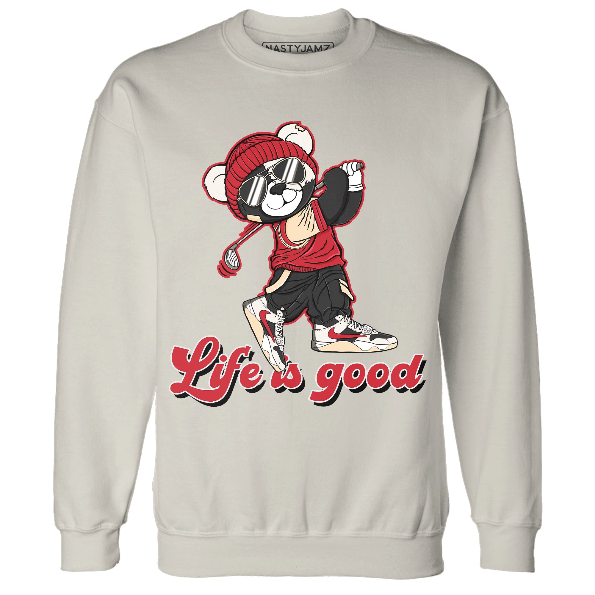 Jumman Jack University Red Sweatshirt Match BER Like Golf - NastyJamz