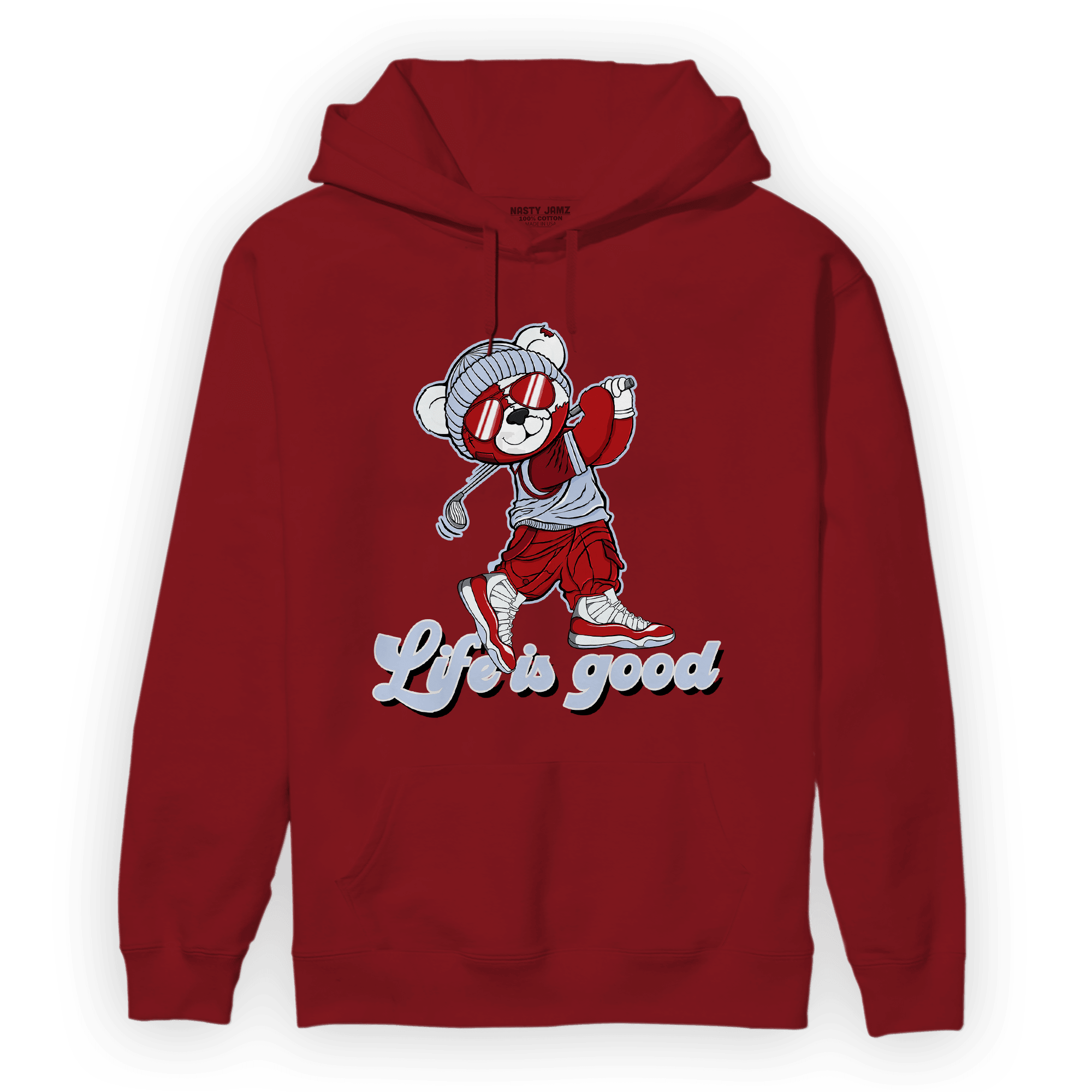 Cherry 11s Hoodie Match BER Like Golf - NastyJamz