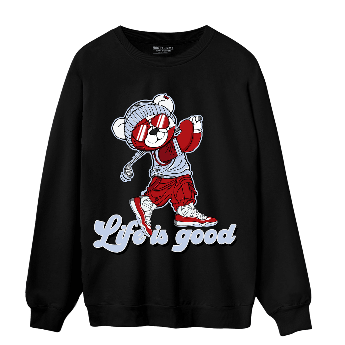 Cherry 11s Sweatshirt Match BER Like Golf - NastyJamz