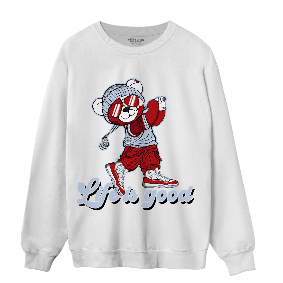 Cherry 11s Sweatshirt Match BER Like Golf - NastyJamz