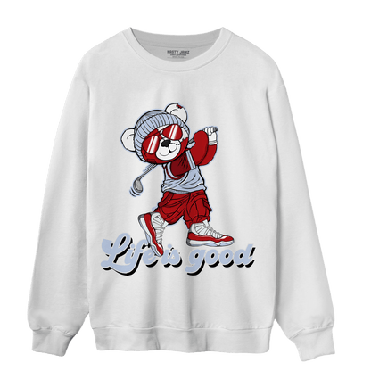 Cherry 11s Sweatshirt Match BER Like Golf - NastyJamz