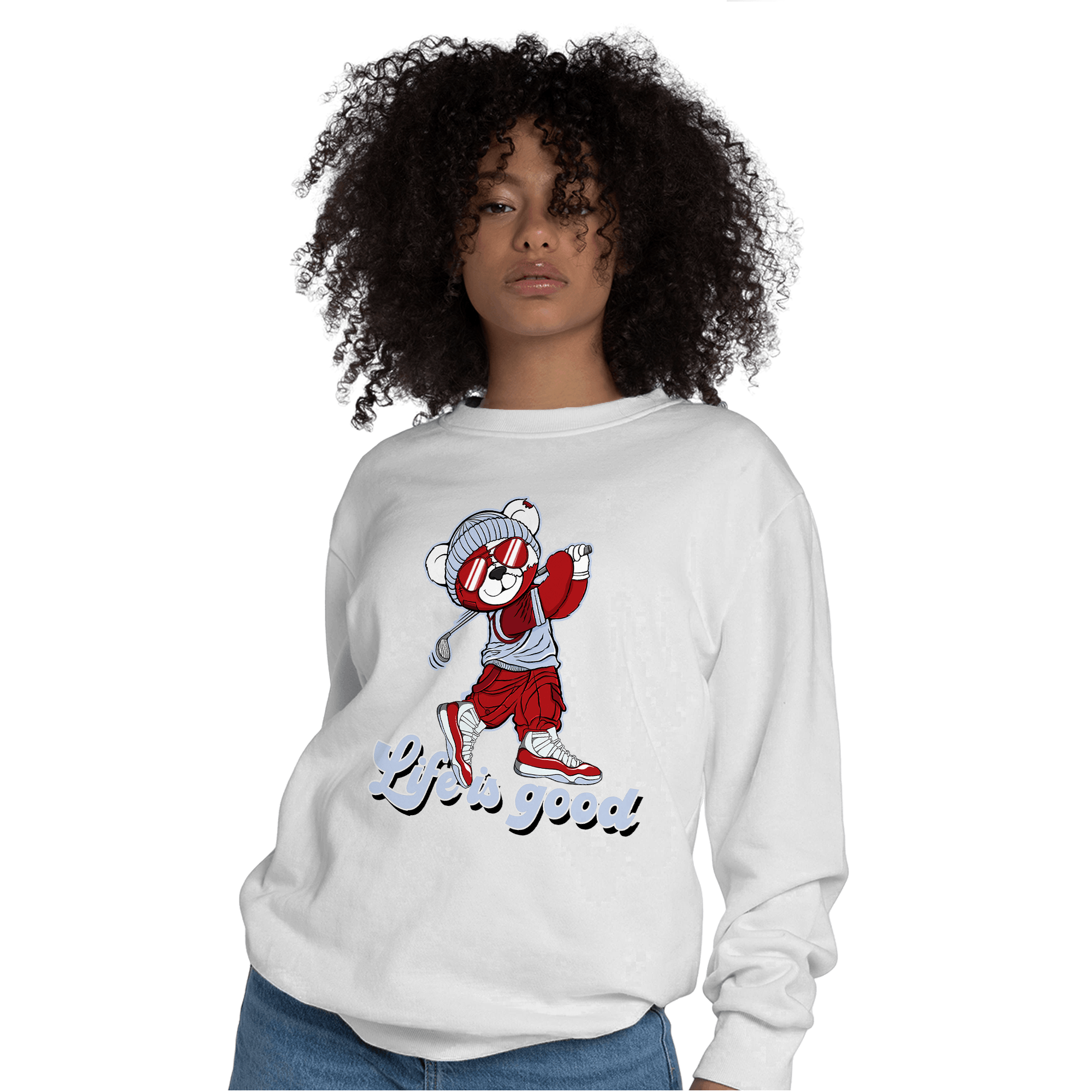 Cherry 11s Sweatshirt Match BER Like Golf - NastyJamz