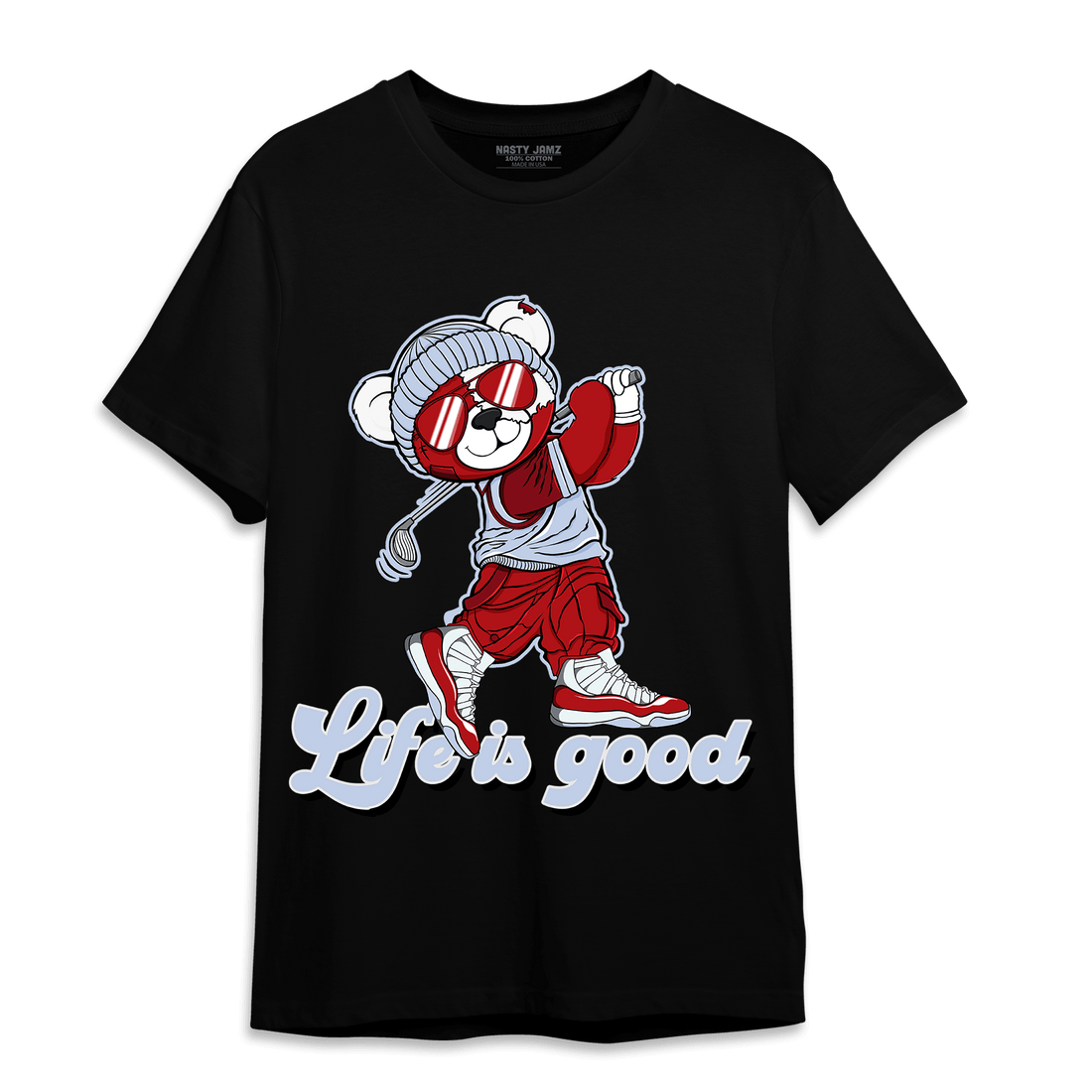 Cherry 11s T Shirt Match BER Like Golf - NastyJamz