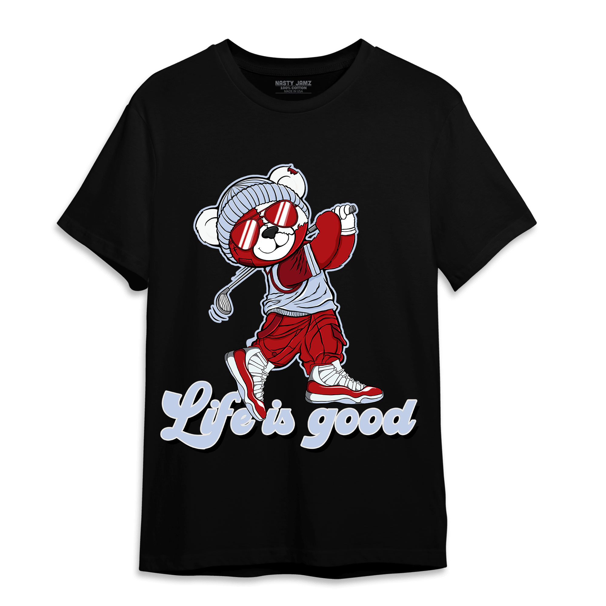 Cherry 11s T Shirt Match BER Like Golf - NastyJamz