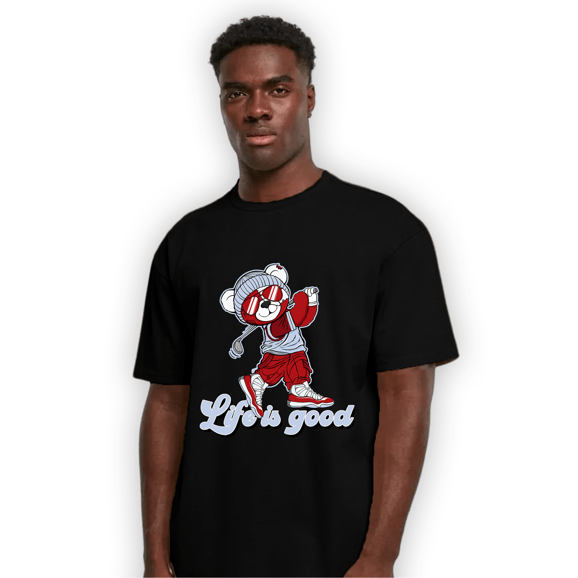 Cherry 11s T Shirt Match BER Like Golf - NastyJamz