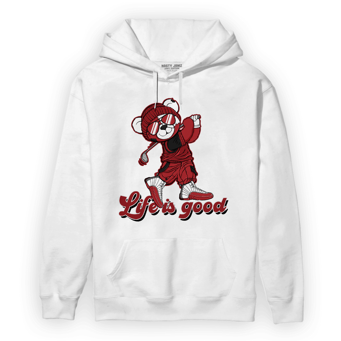 Cherry 12s Hoodie Match BER Like Golf - NastyJamz