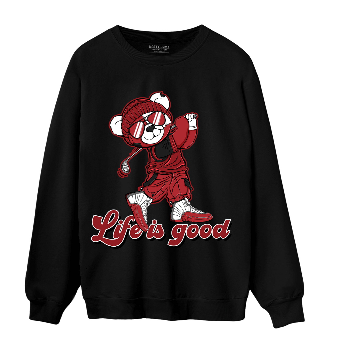 Cherry 12s Sweatshirt Match BER Like Golf - NastyJamz