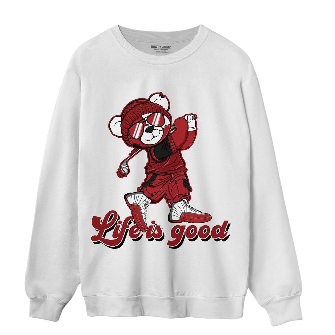 Cherry 12s Sweatshirt Match BER Like Golf - NastyJamz