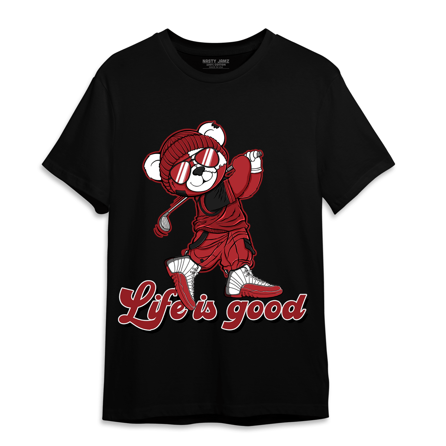 Cherry 12s T Shirt Match BER Like Golf - NastyJamz