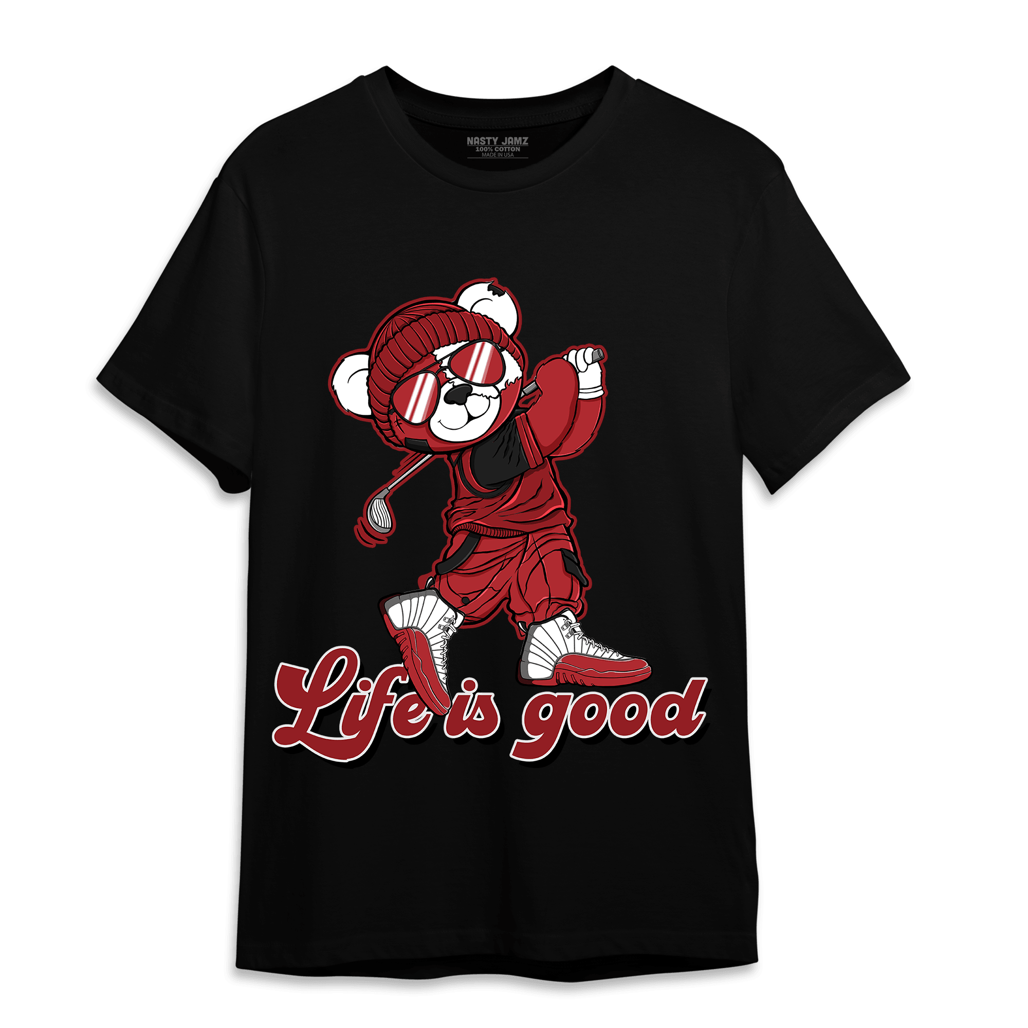 Cherry 12s T Shirt Match BER Like Golf - NastyJamz