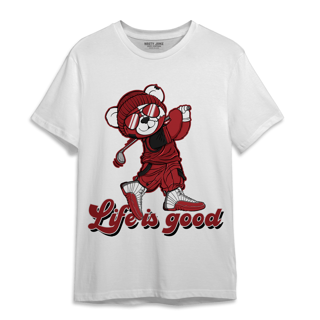 Cherry 12s T Shirt Match BER Like Golf - NastyJamz