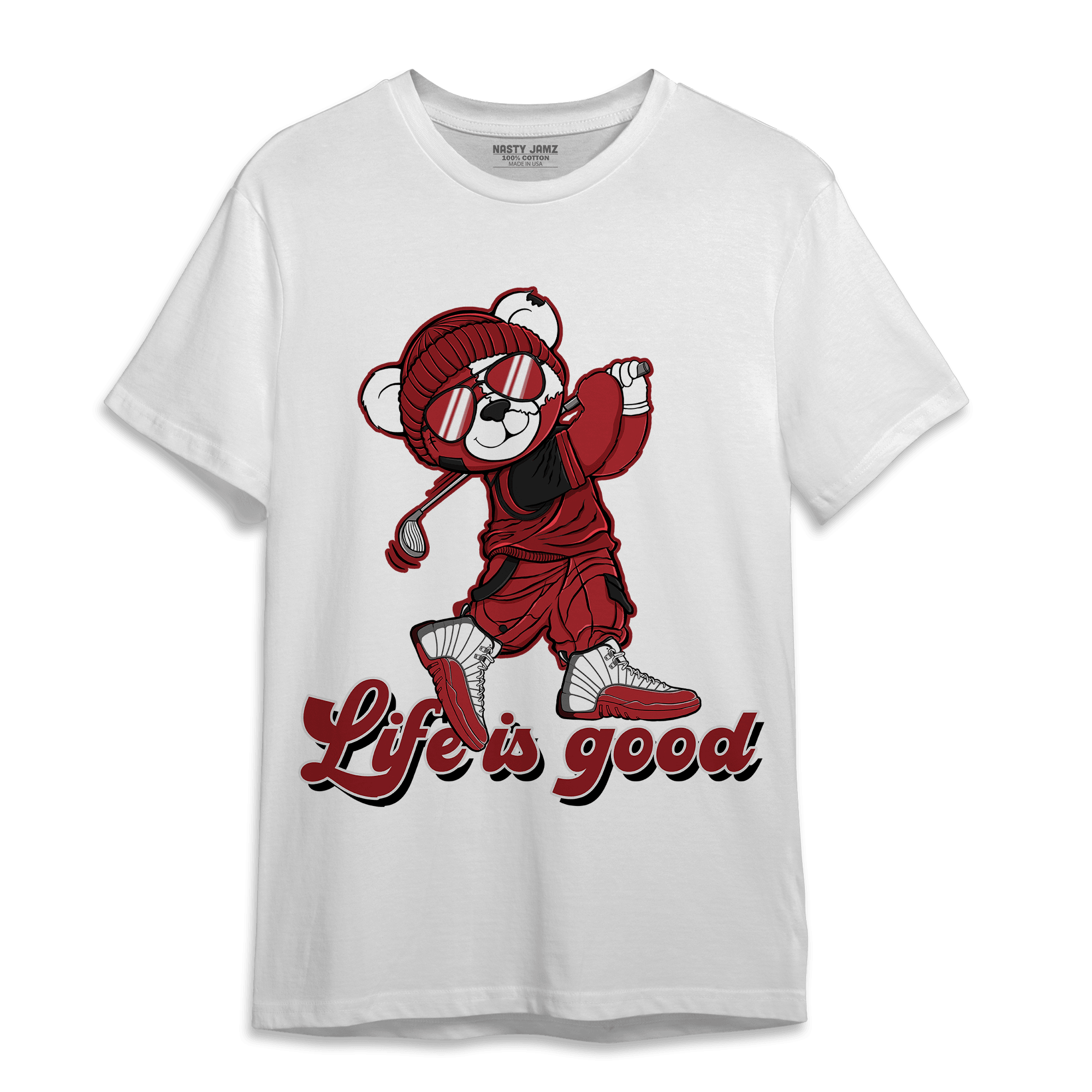 Cherry 12s T Shirt Match BER Like Golf - NastyJamz