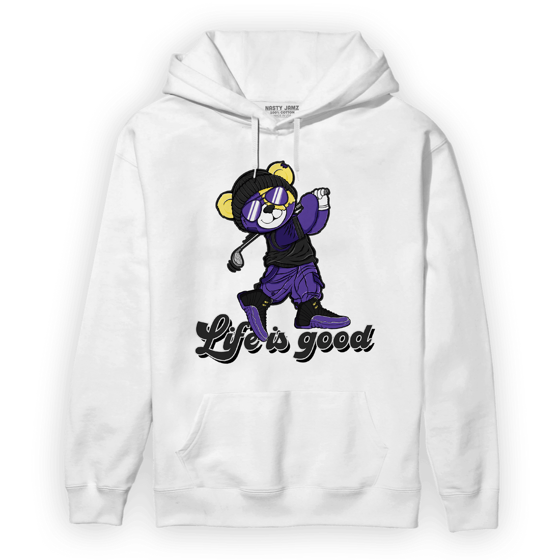 Field Purple 12s Hoodie Match BER Like Golf - NastyJamz