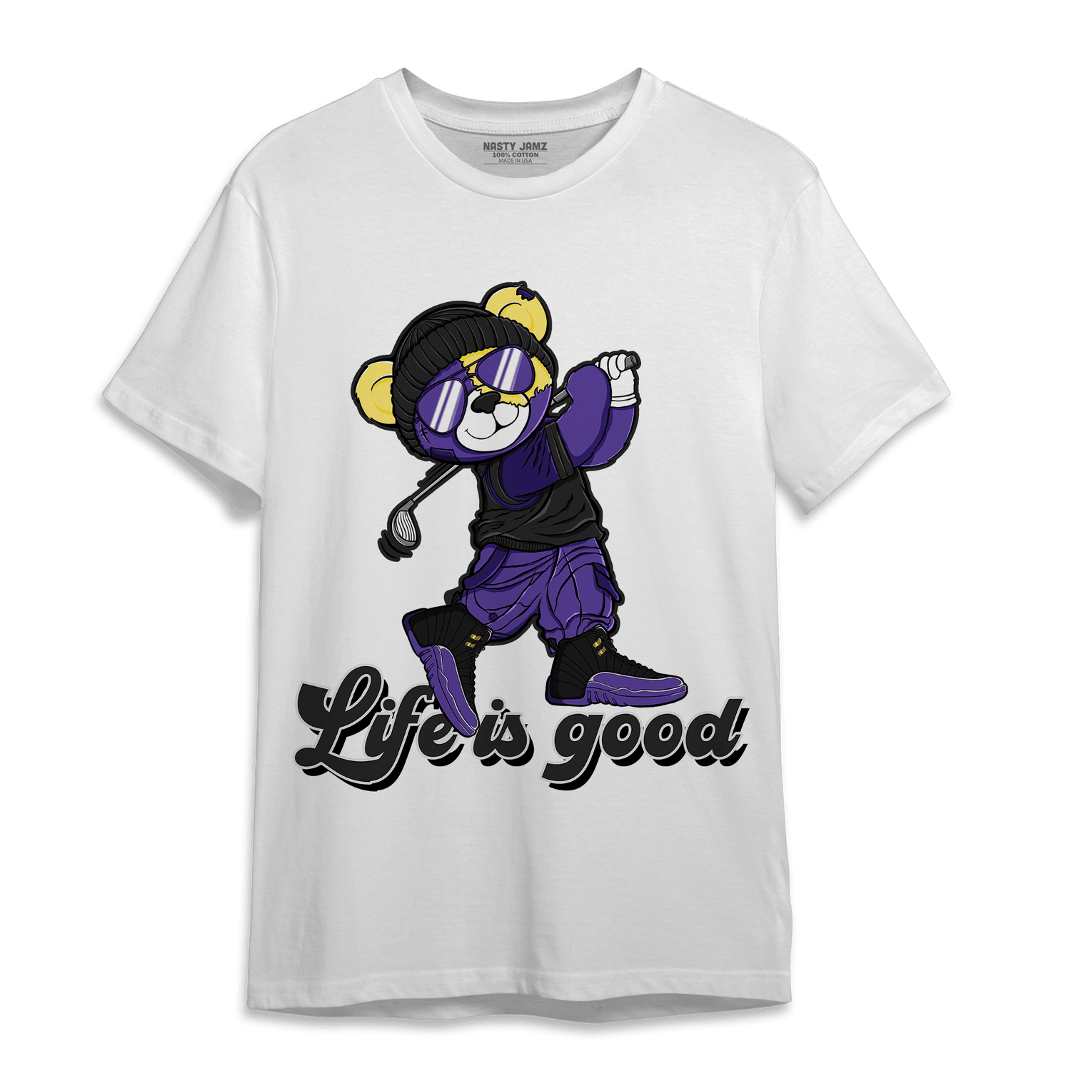 Field Purple 12s T Shirt Match BER Like Golf - NastyJamz