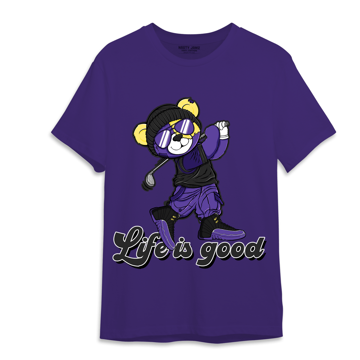 Field Purple 12s T Shirt Match BER Like Golf - NastyJamz