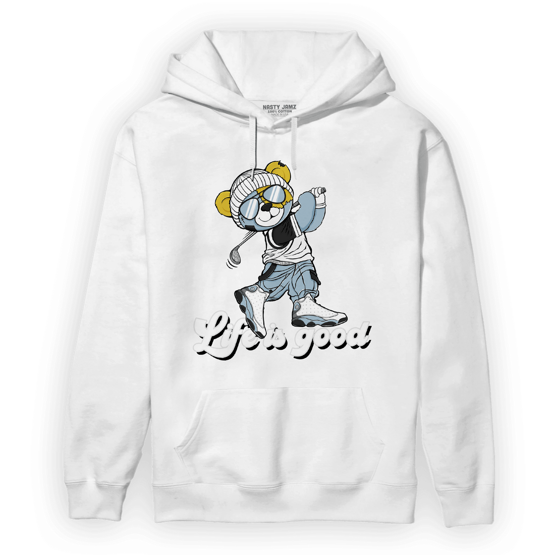 Blue Grey 13s Hoodie Match BER Like Golf - NastyJamz