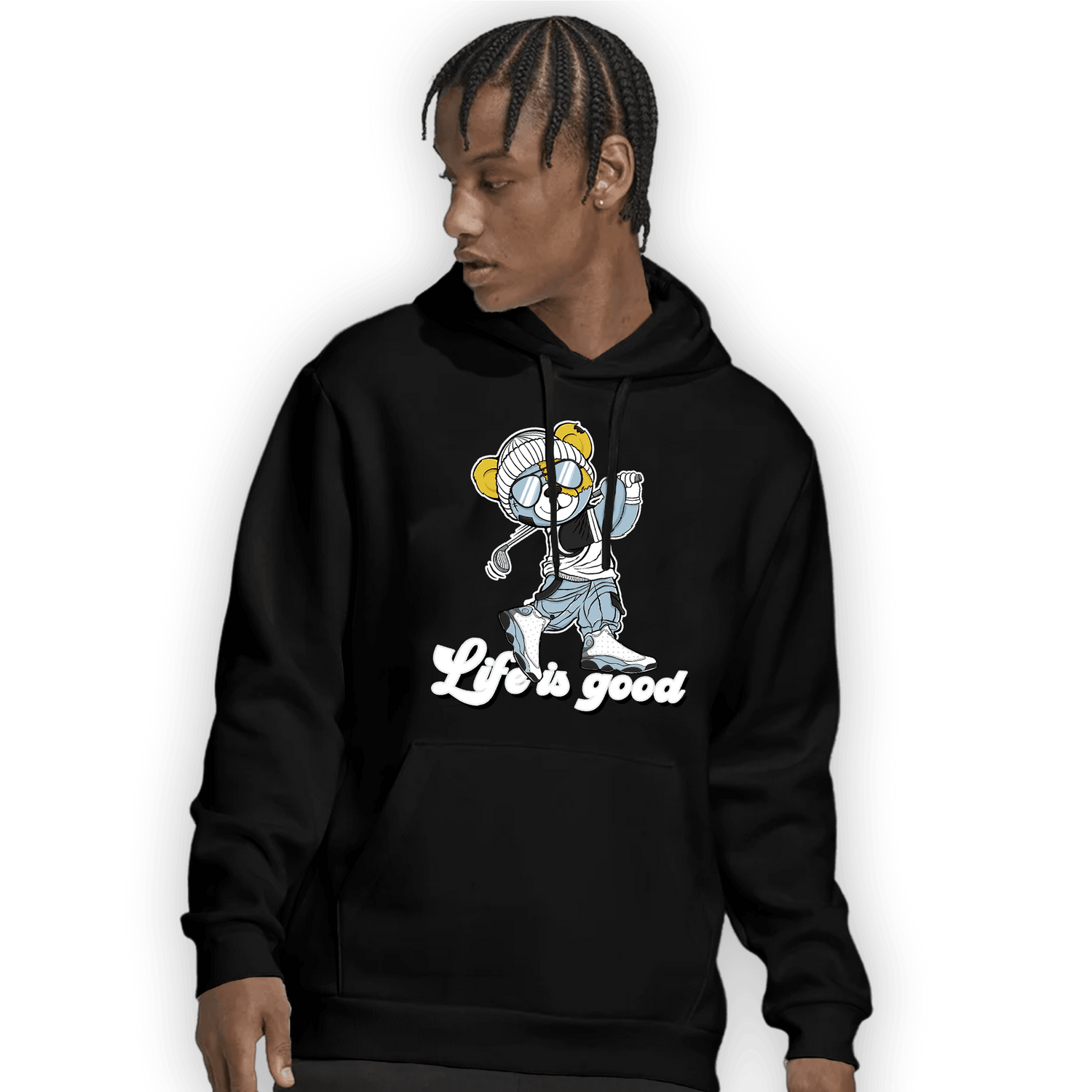 Blue Grey 13s Hoodie Match BER Like Golf - NastyJamz