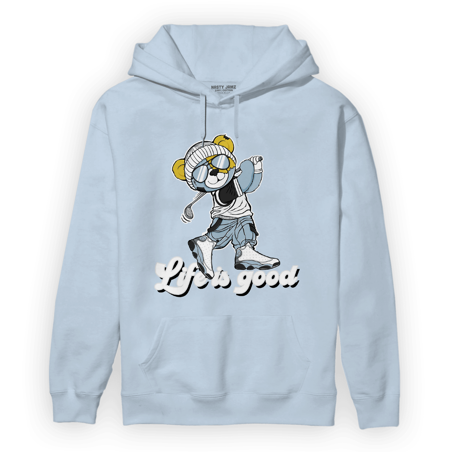 Blue Grey 13s Hoodie Match BER Like Golf - NastyJamz