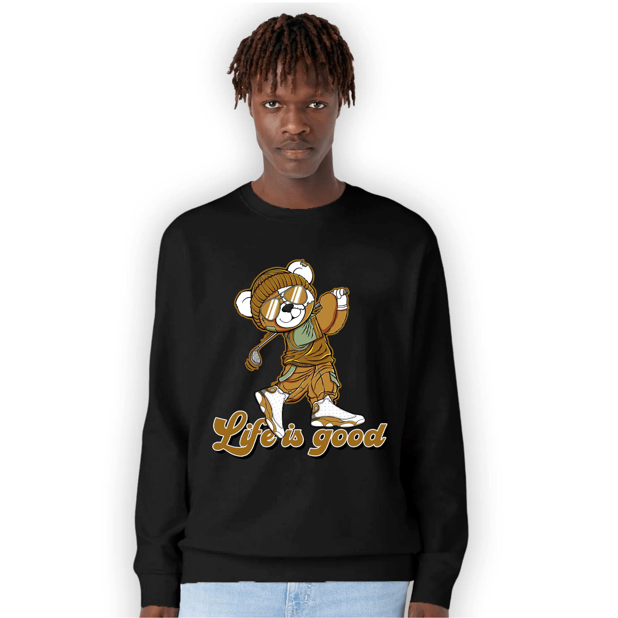 Wheat 13s Sweatshirt Match BER Like Golf - NastyJamz