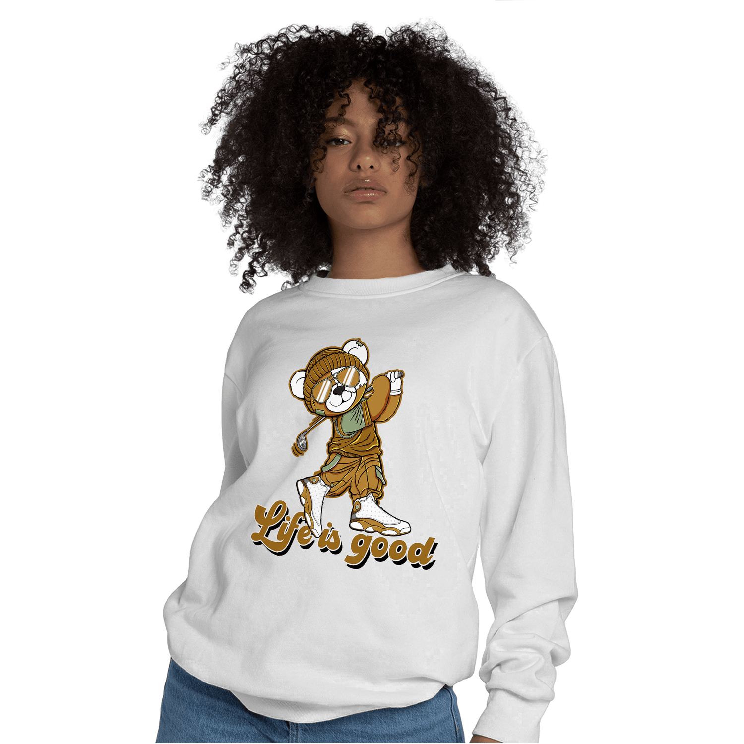 Wheat 13s Sweatshirt Match BER Like Golf - NastyJamz