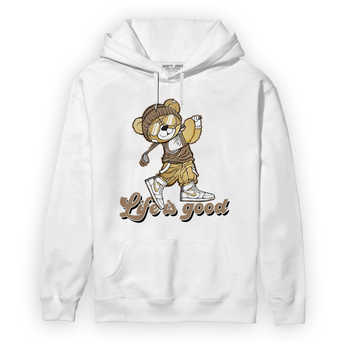 High OG Metallic Gold 1s Hoodie Match BER Like Golf - NastyJamz