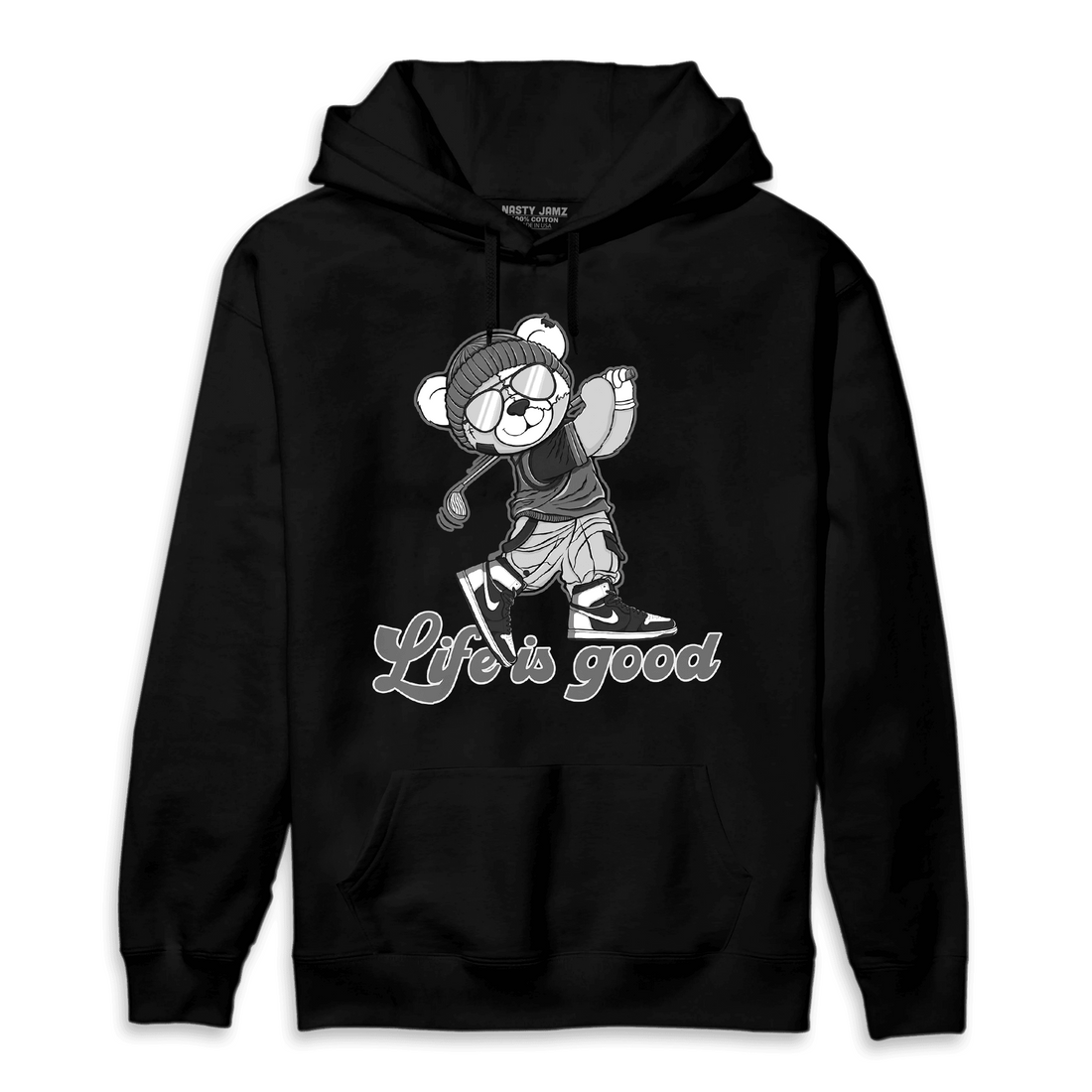 Retro High OG Black White 1s Hoodie Match BER Like Golf - NastyJamz