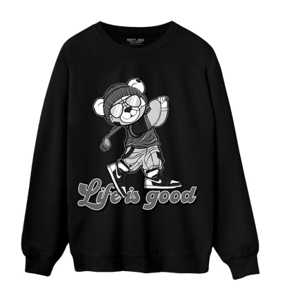 Retro High OG Black White 1s Sweatshirt Match BER Like Golf - NastyJamz