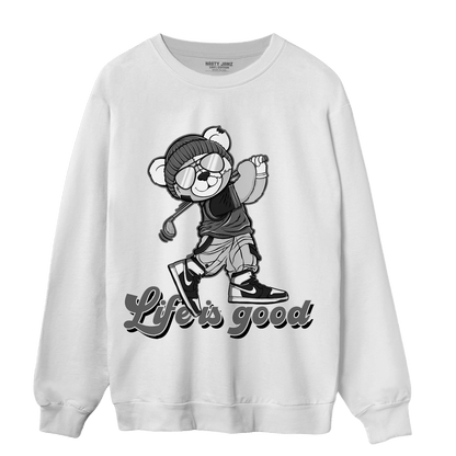 Retro High OG Black White 1s Sweatshirt Match BER Like Golf - NastyJamz