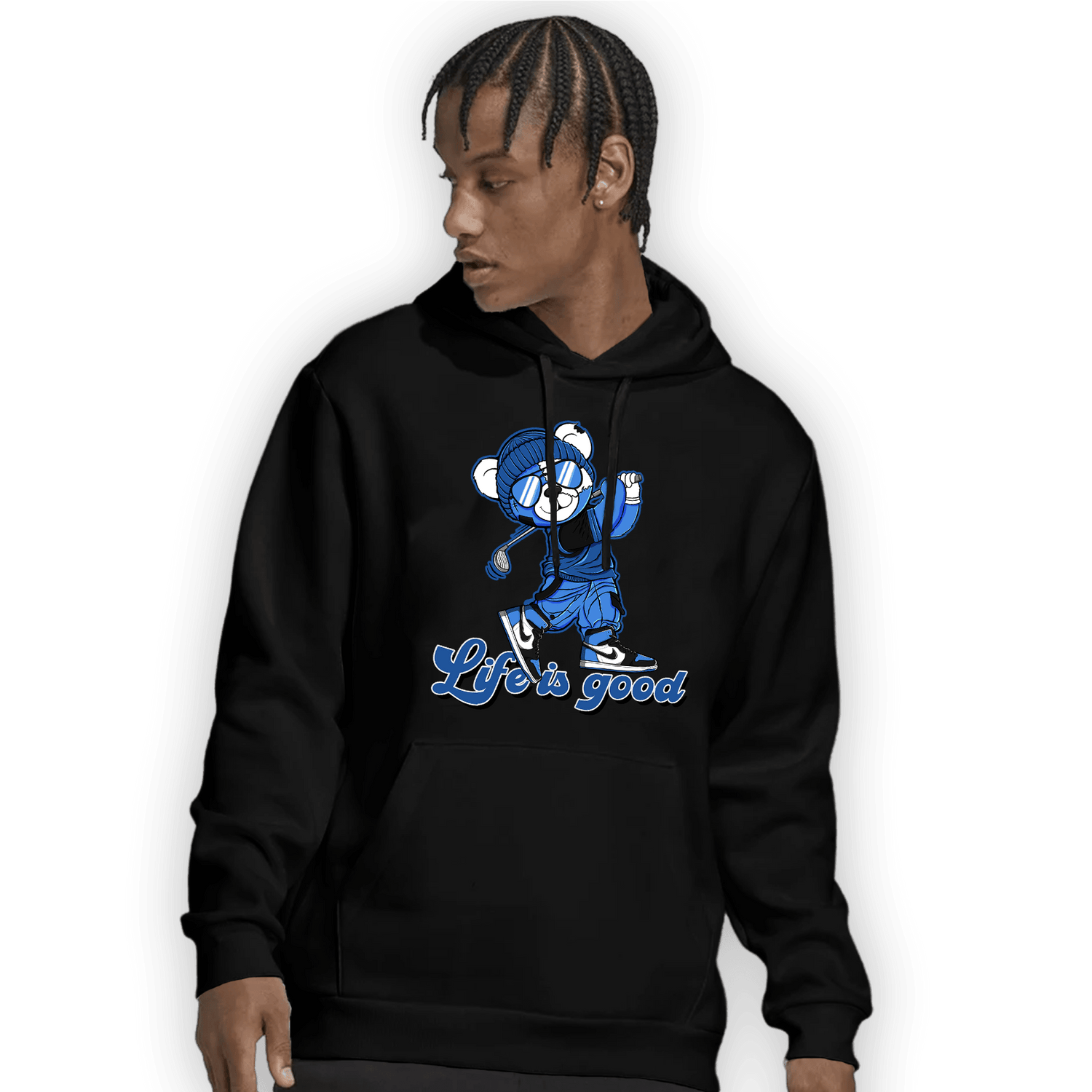 University Blue Toe 1s Hoodie Match BER Like Golf - NastyJamz