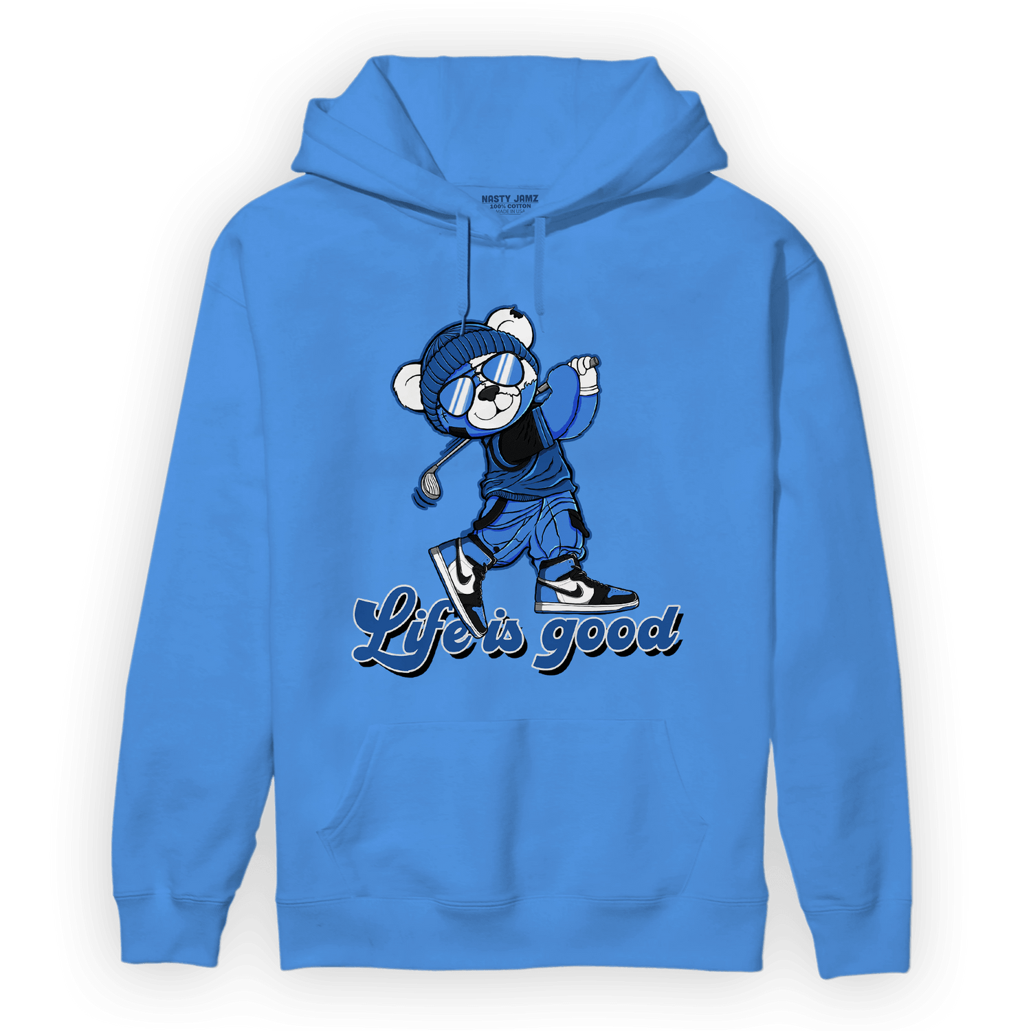 University Blue Toe 1s Hoodie Match BER Like Golf - NastyJamz