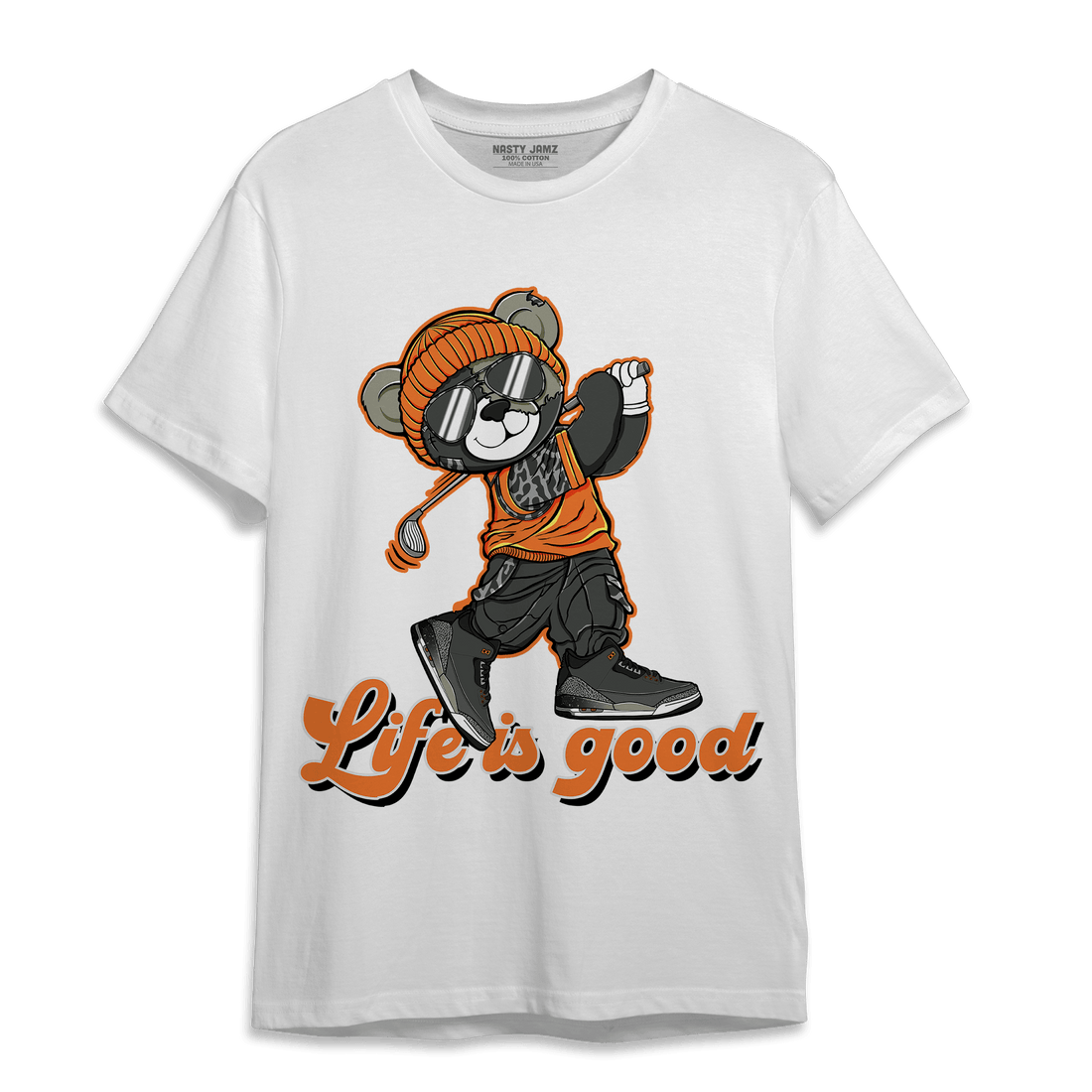 Fear Pack 3s T Shirt Match BER Like Golf - NastyJamz