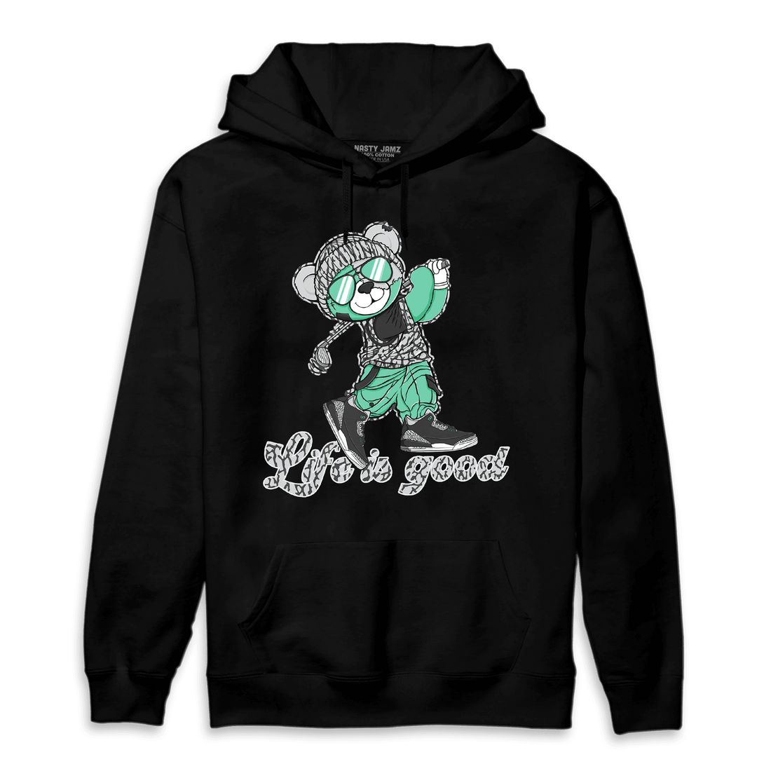 Green Glow 3s Hoodie Match BER Like Golf - NastyJamz